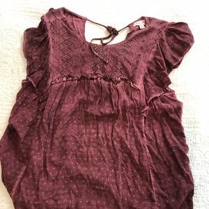 Dark purple Knox rose brand blouse tank top
